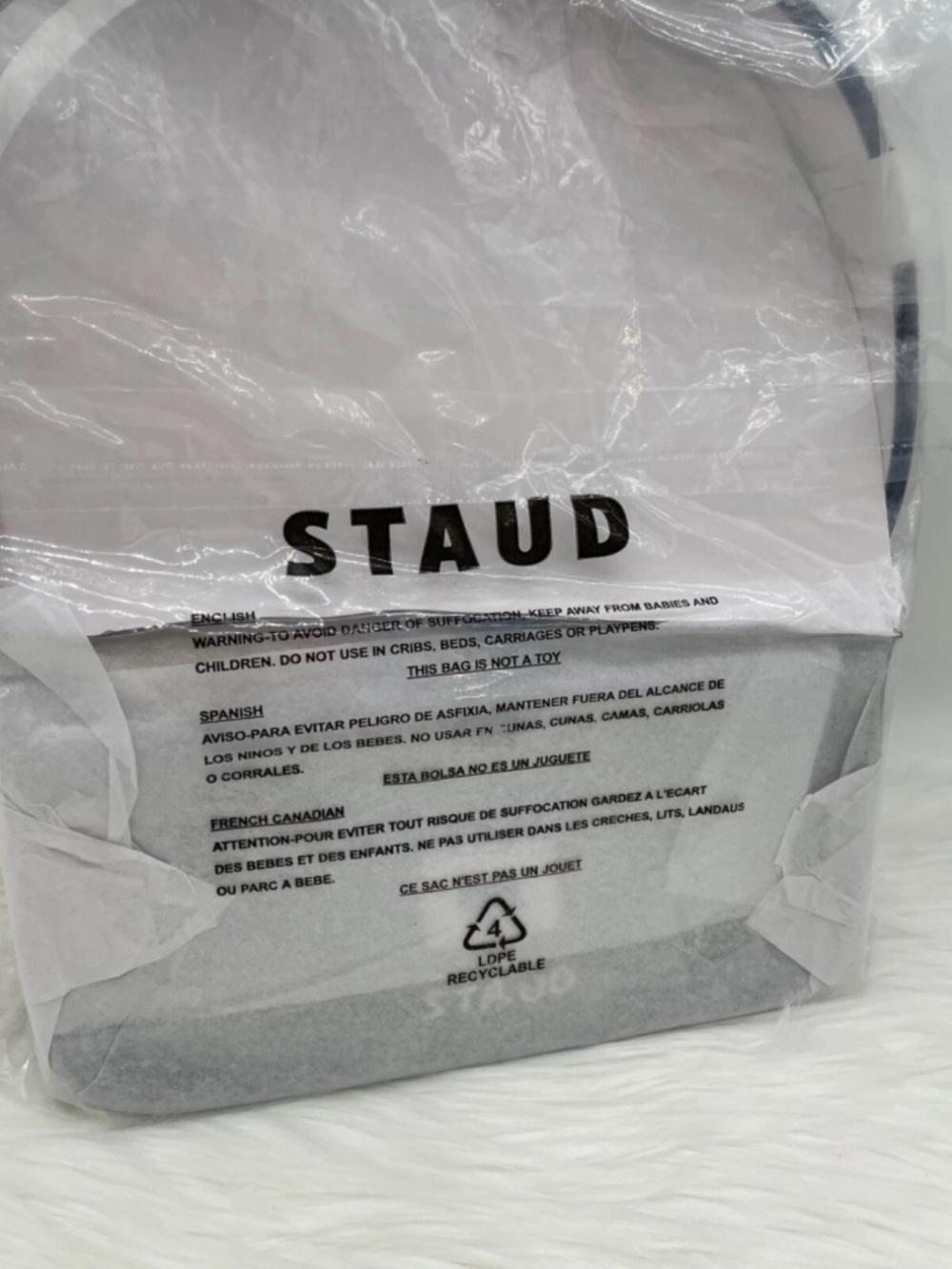 AUTH NWT Staud Tommy Glass Bead Sequin Shoulder Bag In Sails UP ~NEW Arrival~ - Picture 7 of 16